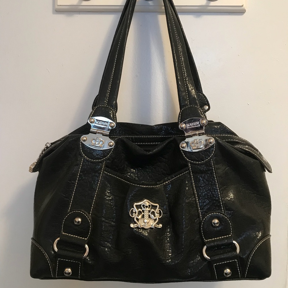 Kathy Van Zeeland Black Shoulder Bag Satchel